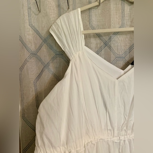 Lane Bryant 26 3X NWT Cotton eyelet midi beach wedding dress - Picture 4 of 10